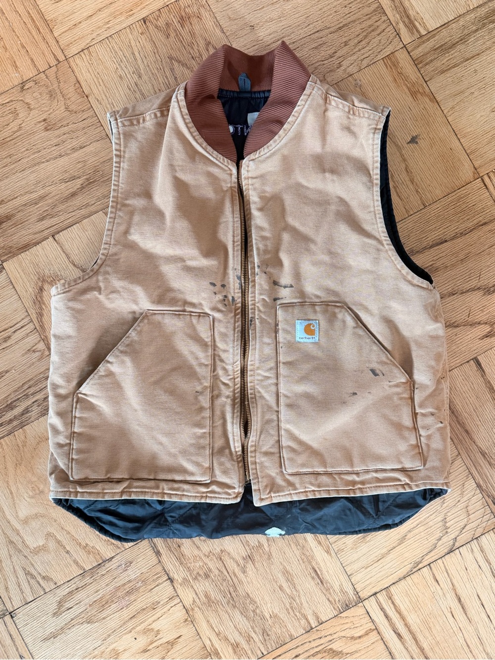 Carhartt RNV01 BRN Quilted Vest